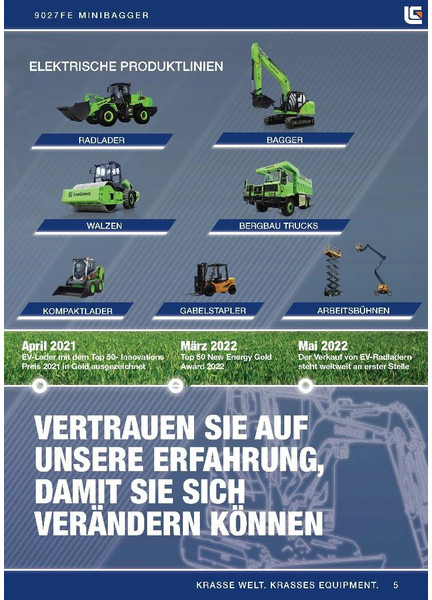 LIUGONG 9027 FE vollelektrisch, 2.680 kg - Minikoparka: zdjęcie 5 LIUGONG 9027 FE vollelektrisch, 2.680 kg - Minikoparka: zdjęcie 5