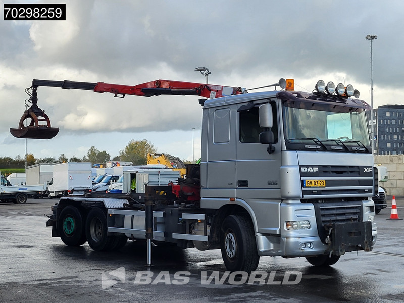 DAF XF105.410 XF 6X2 NL-Truck HMF 1643 Z2 Crane 24T Container system Lift+Steering-Axle Euro 5 - Hakowiec linowy, Samochod ciężarowy z HDS: zdjęcie 3 DAF XF105.410 XF 6X2 NL-Truck HMF 1643 Z2 Crane 24T Container system Lift+Steering-Axle Euro 5 - Hakowiec linowy, Samochod ciężarowy z HDS: zdjęcie 3