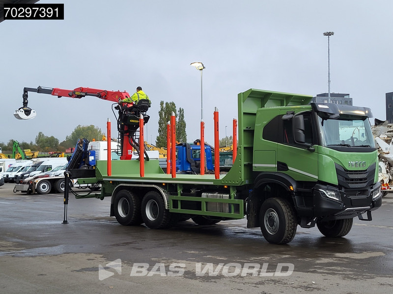 Iveco T-Way 450 6X6 UNUSED! Palfinger Q150Z Crane Retarder Holztransport Big-Axle LED Euro 6 - Samochód do drewna, Samochod ciężarowy z HDS: zdjęcie 3 Iveco T-Way 450 6X6 UNUSED! Palfinger Q150Z Crane Retarder Holztransport Big-Axle LED Euro 6 - Samochód do drewna, Samochod ciężarowy z HDS: zdjęcie 3