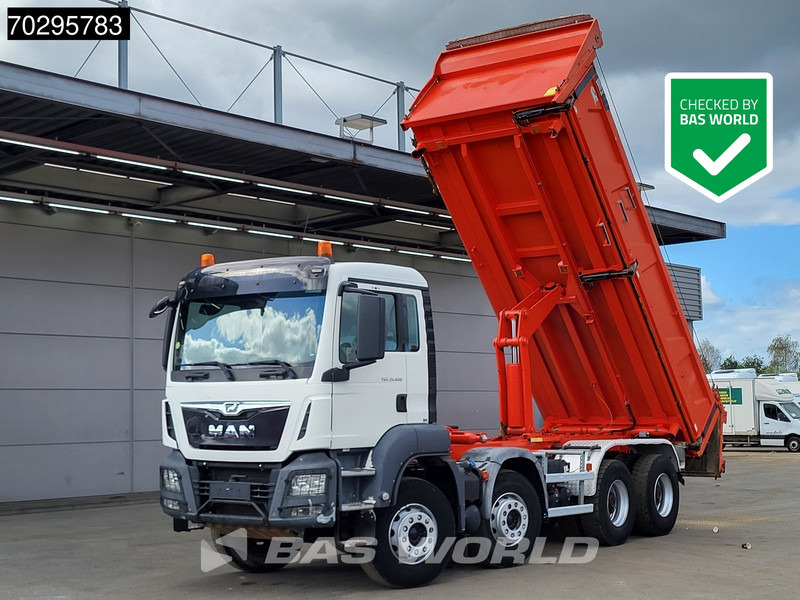 MAN TGS 35.400 8X4 13m3 CIF Bennes 2-side tipper Steel suspension Automatic Euro 6 - Wywrotka: zdjęcie 1 MAN TGS 35.400 8X4 13m3 CIF Bennes 2-side tipper Steel suspension Automatic Euro 6 - Wywrotka: zdjęcie 1