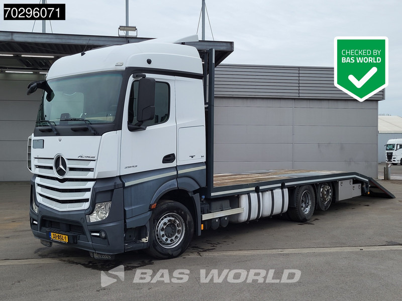Mercedes-Benz Actros 2543 Actros 6X2 NL-Truck Machine transporter oprijwagen Retarder Lift-Axle ACC Euro 6 - Samochód ciężarowy skrzyniowy/ Platforma: zdjęcie 1 Mercedes-Benz Actros 2543 Actros 6X2 NL-Truck Machine transporter oprijwagen Retarder Lift-Axle ACC Euro 6 - Samochód ciężarowy skrzyniowy/ Platforma: zdjęcie 1