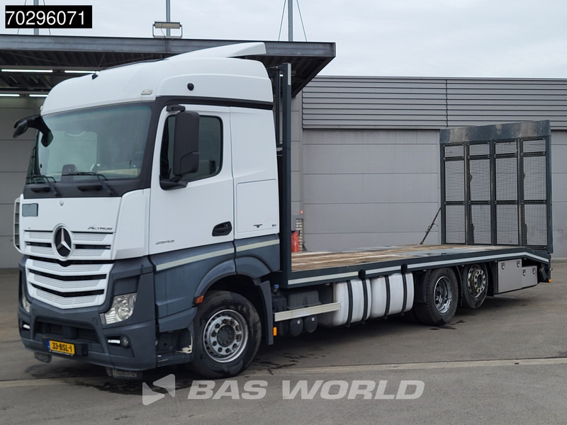 Mercedes-Benz Actros 2543 Actros 6X2 NL-Truck Machine transporter oprijwagen Retarder Lift-Axle ACC Euro 6 - Samochód ciężarowy skrzyniowy/ Platforma: zdjęcie 3 Mercedes-Benz Actros 2543 Actros 6X2 NL-Truck Machine transporter oprijwagen Retarder Lift-Axle ACC Euro 6 - Samochód ciężarowy skrzyniowy/ Platforma: zdjęcie 3