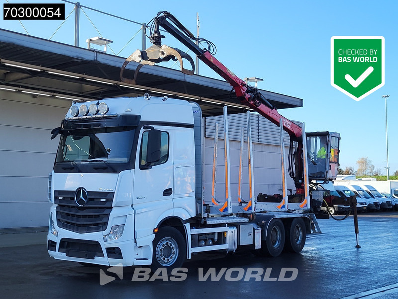 Mercedes-Benz Actros 2663 Actros 6X4 Timber truck FTG V10CX.81 wood crane Big-Axle Automatic Euro 6 - Samochód do drewna, Samochod ciężarowy z HDS: zdjęcie 1 Mercedes-Benz Actros 2663 Actros 6X4 Timber truck FTG V10CX.81 wood crane Big-Axle Automatic Euro 6 - Samochód do drewna, Samochod ciężarowy z HDS: zdjęcie 1