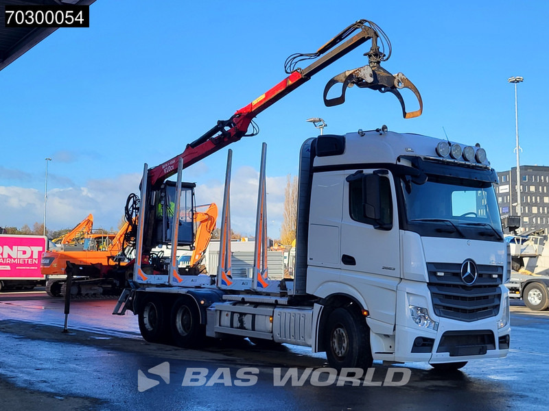 Mercedes-Benz Actros 2663 Actros 6X4 Timber truck FTG V10CX.81 wood crane Big-Axle Automatic Euro 6 - Samochód do drewna, Samochod ciężarowy z HDS: zdjęcie 3 Mercedes-Benz Actros 2663 Actros 6X4 Timber truck FTG V10CX.81 wood crane Big-Axle Automatic Euro 6 - Samochód do drewna, Samochod ciężarowy z HDS: zdjęcie 3