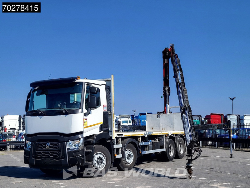 Renault C 430 8X4 Palfinger 22002 EH kran Crane Big-Axle steel suspension Euro 6 - Samochód ciężarowy skrzyniowy/ Platforma, Samochod ciężarowy z HDS: zdjęcie 5 Renault C 430 8X4 Palfinger 22002 EH kran Crane Big-Axle steel suspension Euro 6 - Samochód ciężarowy skrzyniowy/ Platforma, Samochod ciężarowy z HDS: zdjęcie 5
