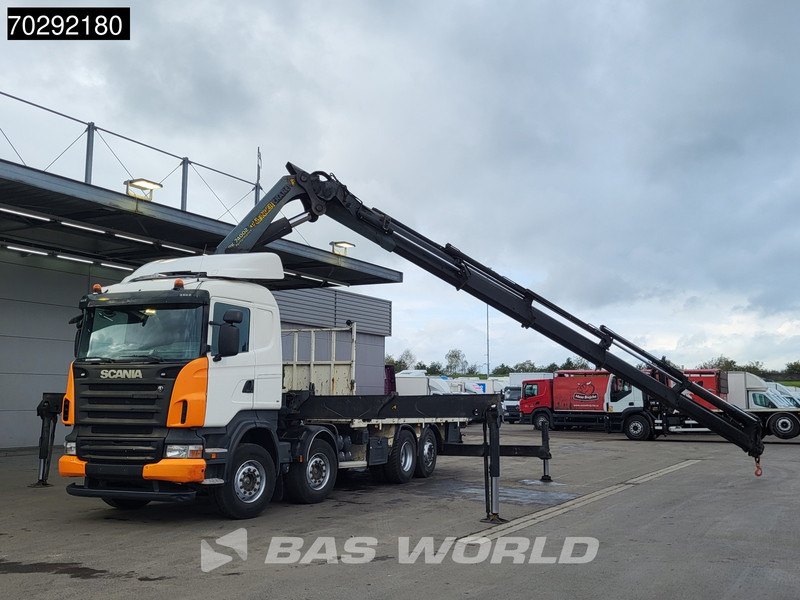 Scania R420 8X2 Palfinger PK74002 Kran Crane Retarder Lift-Steering Axle Euro 4 - Samochód ciężarowy skrzyniowy/ Platforma, Samochod ciężarowy z HDS: zdjęcie 5 Scania R420 8X2 Palfinger PK74002 Kran Crane Retarder Lift-Steering Axle Euro 4 - Samochód ciężarowy skrzyniowy/ Platforma, Samochod ciężarowy z HDS: zdjęcie 5