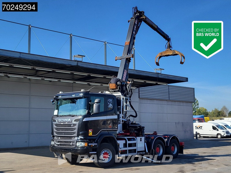 Scania R580 6X4 Holz Kran Diebolt D28 Full-Steel - Samochód do drewna, Samochod ciężarowy z HDS: zdjęcie 1 Scania R580 6X4 Holz Kran Diebolt D28 Full-Steel - Samochód do drewna, Samochod ciężarowy z HDS: zdjęcie 1