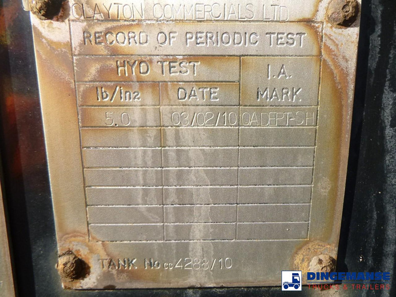 Naczepa cysterna Clayton Food tank inox 30 m3 / 1 comp: zdjęcie 14