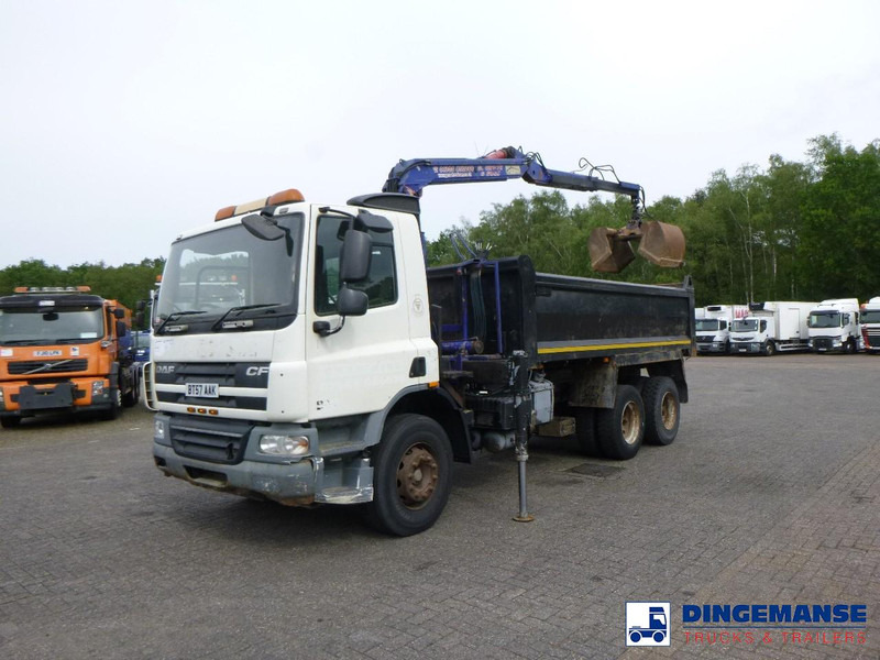 DAF CF 75.310 6x4 RHD tipper + HMF 1144 K-1 + grapple - Samochod ciężarowy z HDS: zdjęcie 5 DAF CF 75.310 6x4 RHD tipper + HMF 1144 K-1 + grapple - Samochod ciężarowy z HDS: zdjęcie 5