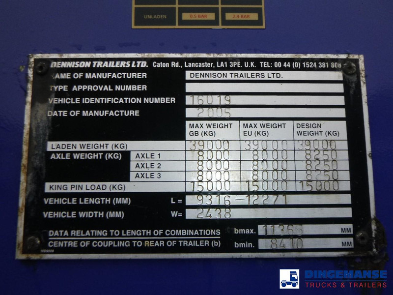 Naczepa kontenerowiec/ System wymienny Dennison Container trailer 20-30-40-45 ft: zdjęcie 14