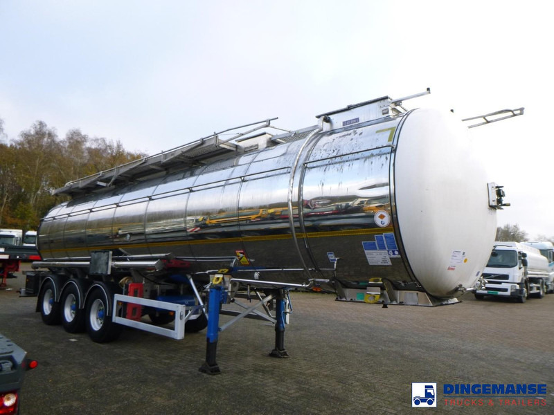 Feldbinder Chemical tank inox L4BH 37.5 m3 / 1 comp - Naczepa cysterna: zdjęcie 2 Feldbinder Chemical tank inox L4BH 37.5 m3 / 1 comp - Naczepa cysterna: zdjęcie 2