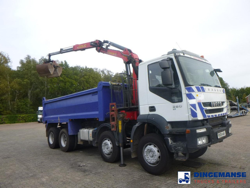 Iveco AD340T36 8x4 RHD tipper + Palfinger E120 plus + grapple - Samochod ciężarowy z HDS: zdjęcie 2 Iveco AD340T36 8x4 RHD tipper + Palfinger E120 plus + grapple - Samochod ciężarowy z HDS: zdjęcie 2