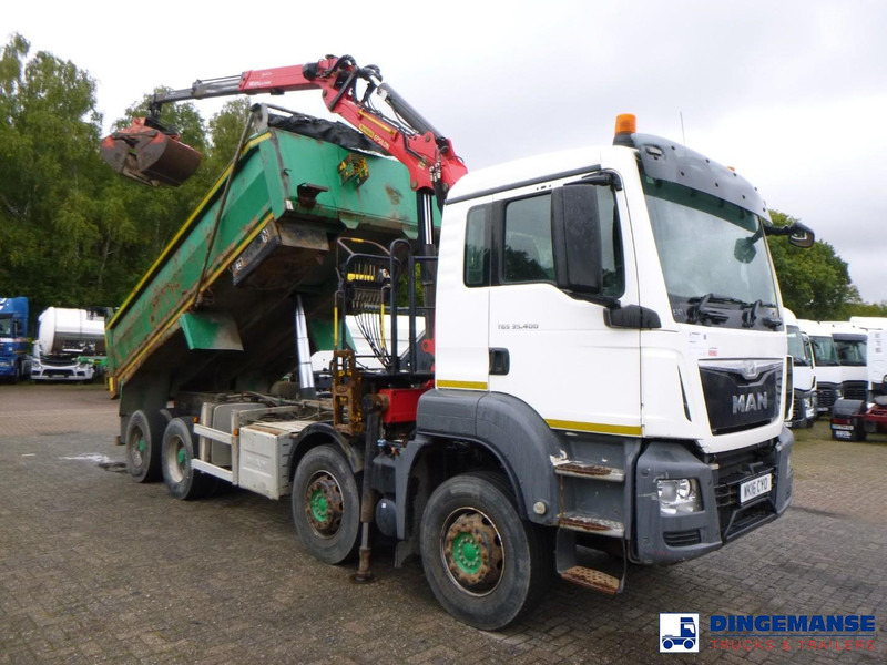 MAN TGS 35.400 8X4 RHD tipper + Palfinger Epsilon M125L - Samochod ciężarowy z HDS: zdjęcie 2 MAN TGS 35.400 8X4 RHD tipper + Palfinger Epsilon M125L - Samochod ciężarowy z HDS: zdjęcie 2