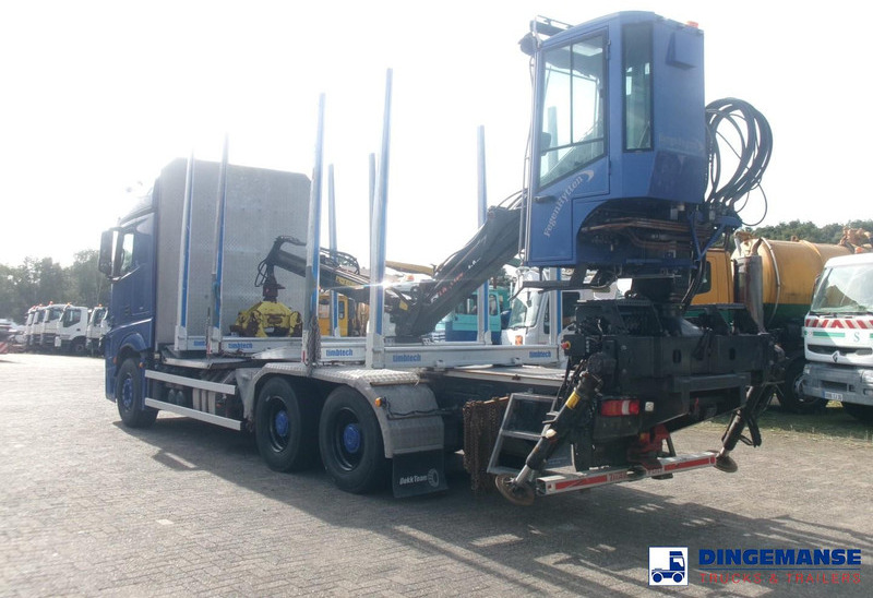 Mercedes-Benz Actros 2663 6x4 Euro 6 loglift F96 crane timber truck - Samochód do drewna, Samochod ciężarowy z HDS: zdjęcie 3 Mercedes-Benz Actros 2663 6x4 Euro 6 loglift F96 crane timber truck - Samochód do drewna, Samochod ciężarowy z HDS: zdjęcie 3