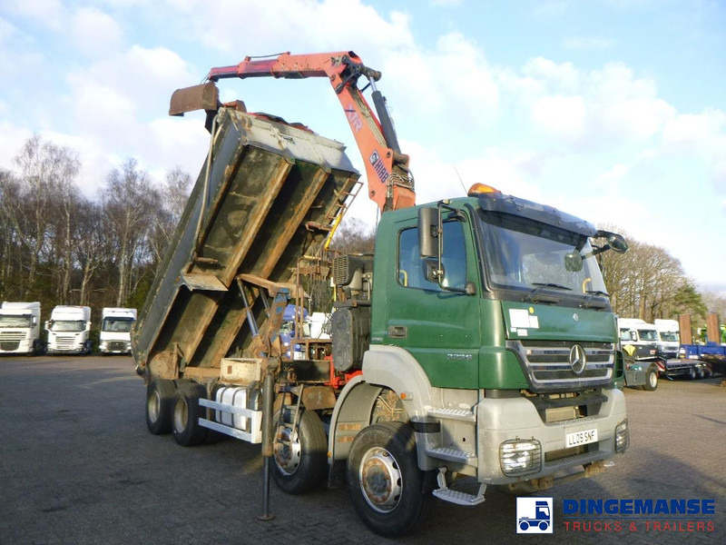 Mercedes-Benz Axor 3236 8x4 RHD tipper + Hiab 1283 DK-2 Duo - Samochod ciężarowy z HDS: zdjęcie 2 Mercedes-Benz Axor 3236 8x4 RHD tipper + Hiab 1283 DK-2 Duo - Samochod ciężarowy z HDS: zdjęcie 2