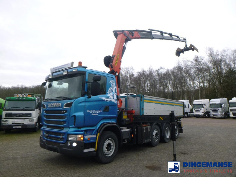 Scania R 500 8X2 tipper + Palfinger PK27001 EHD - Samochod ciężarowy z HDS: zdjęcie 1 Scania R 500 8X2 tipper + Palfinger PK27001 EHD - Samochod ciężarowy z HDS: zdjęcie 1
