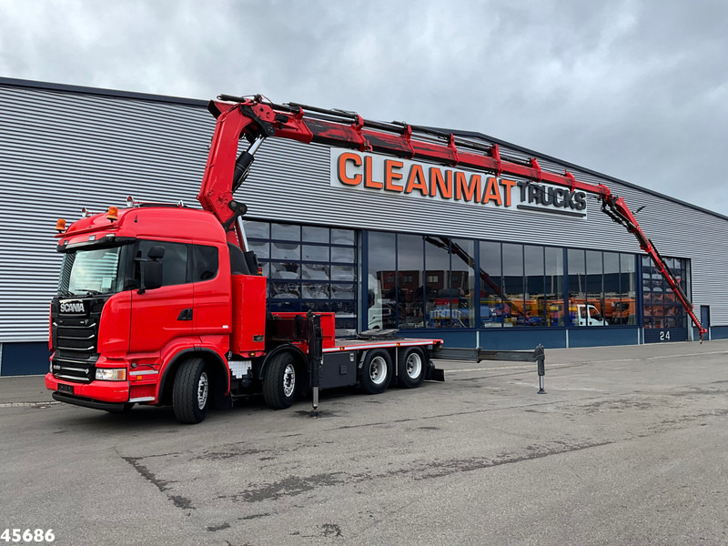 Scania R620 V8 8x4 Hiab 105 Ton/meter laadkraan + Fly-Jib! - Ciągnik siodłowy: zdjęcie 1 Scania R620 V8 8x4 Hiab 105 Ton/meter laadkraan + Fly-Jib! - Ciągnik siodłowy: zdjęcie 1