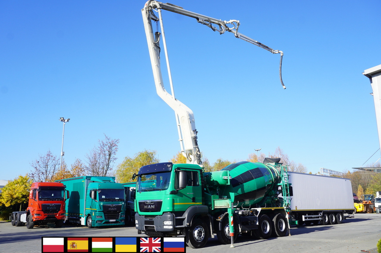 MAN TGS 35.480 8x4 Concrete Mixer Pump truck / Putzmeister M24-3 / 1600 MTH! - Betonomieszarka: zdjęcie 1 MAN TGS 35.480 8x4 Concrete Mixer Pump truck / Putzmeister M24-3 / 1600 MTH! - Betonomieszarka: zdjęcie 1