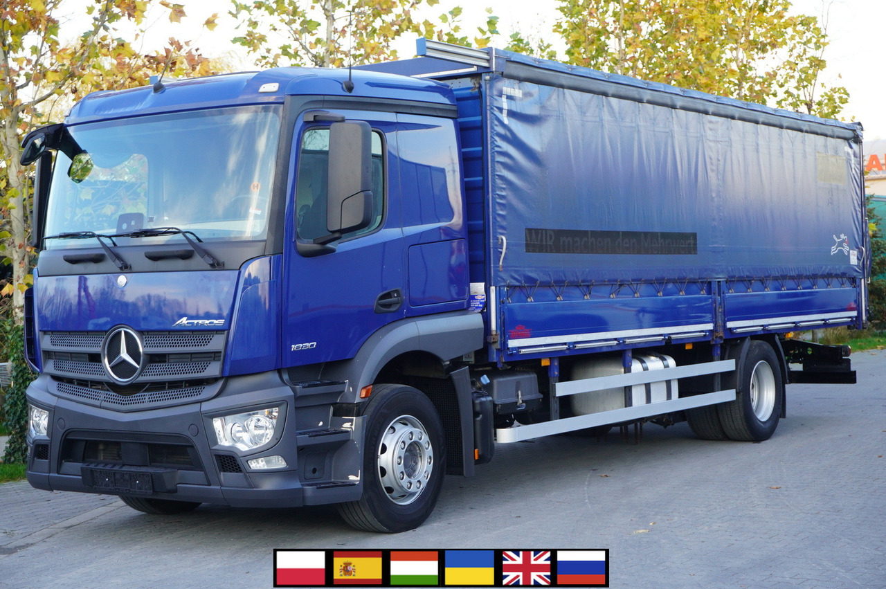 MERCEDES-BENZ Actros 1830 4x2 E6 / Curtainsider 18 EPAL / Sleeper cab - Samochód ciężarowy plandeka: zdjęcie 1 MERCEDES-BENZ Actros 1830 4x2 E6 / Curtainsider 18 EPAL / Sleeper cab - Samochód ciężarowy plandeka: zdjęcie 1