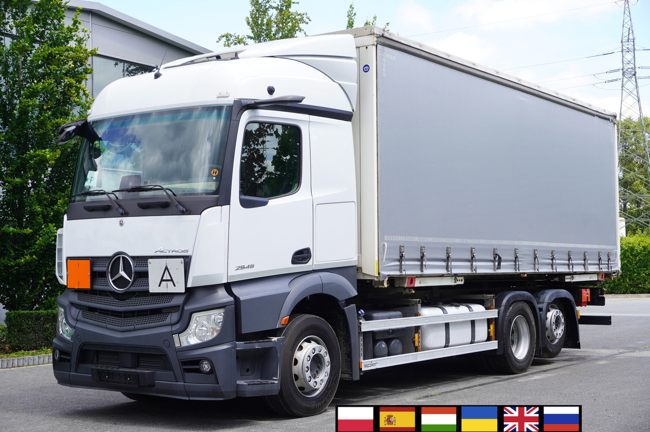 MERCEDES-BENZ Actros 2545 6×2 MP5 / ADR AT / Curtainsider 18 EPAL - Samochód ciężarowy plandeka: zdjęcie 1 MERCEDES-BENZ Actros 2545 6×2 MP5 / ADR AT / Curtainsider 18 EPAL - Samochód ciężarowy plandeka: zdjęcie 1