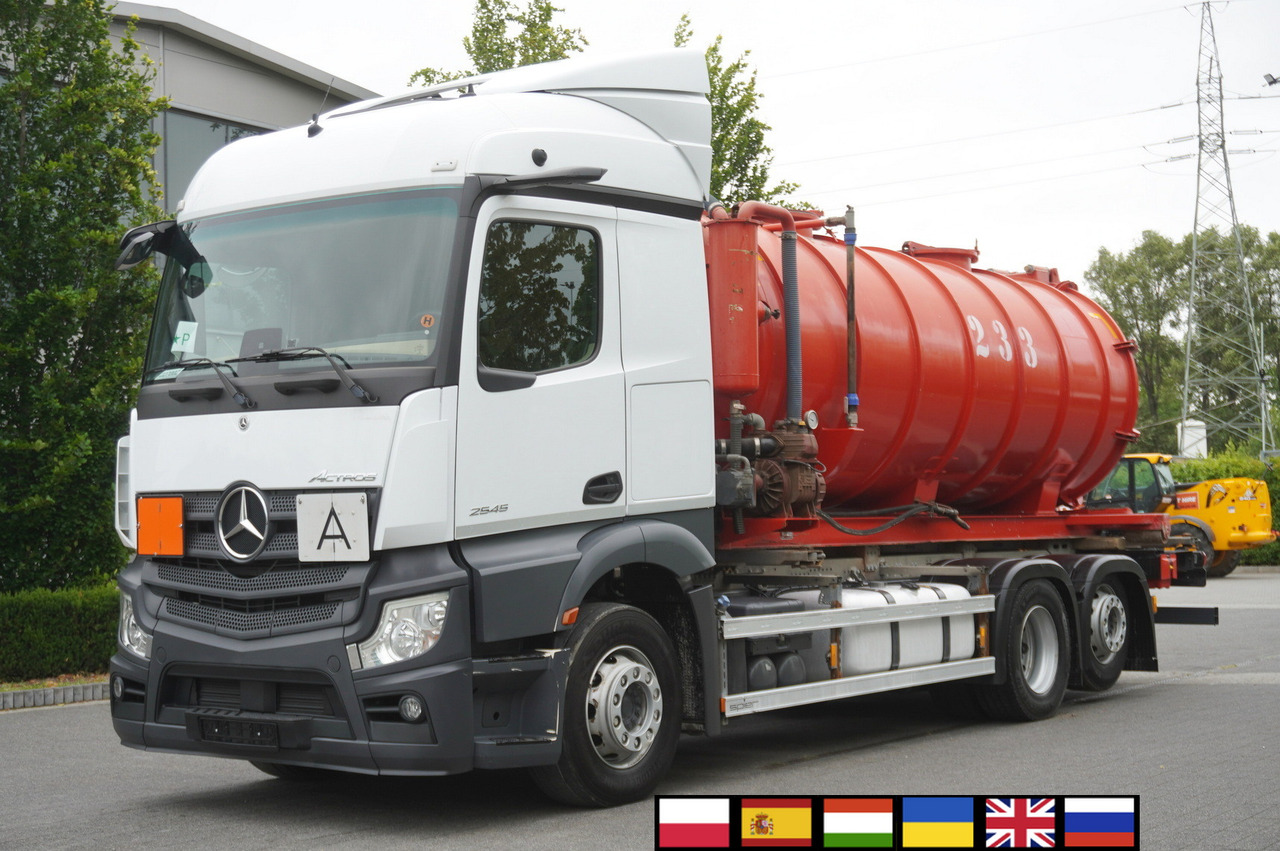 MERCEDES-BENZ Actros 2545 6 × 2 MP5 / NEW septic barrel 13000 L - Przyczepa asenizacyjna: zdjęcie 1 MERCEDES-BENZ Actros 2545 6 × 2 MP5 / NEW septic barrel 13000 L - Przyczepa asenizacyjna: zdjęcie 1
