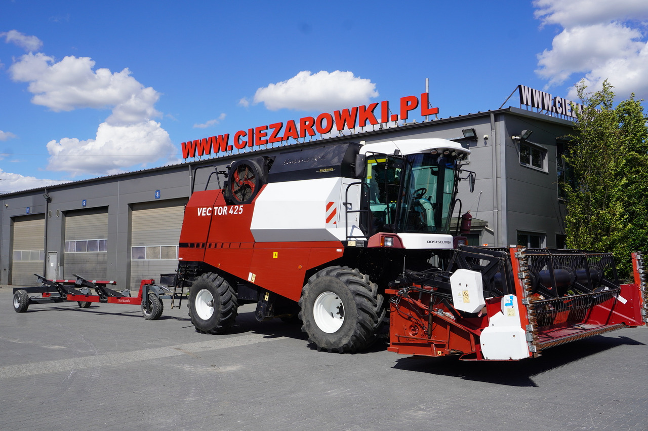 ROSTSELMASH VECTOR 425 RSM-101 grain harvester + Header 5 m + rapeseed harvesting extension / 2300 MTH - Kombajn zbożowy: zdjęcie 2 ROSTSELMASH VECTOR 425 RSM-101 grain harvester + Header 5 m + rapeseed harvesting extension / 2300 MTH - Kombajn zbożowy: zdjęcie 2