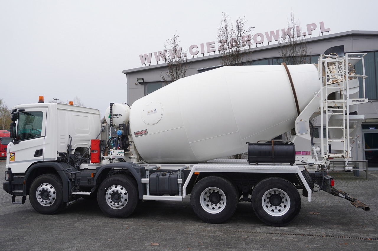 SCANIA P410 XT 8x4 / 80 tho. km!!! / SCHWING-STATTER AM 9 FHC 9 m3 concrete mixer - Betonomieszarka: zdjęcie 5 SCANIA P410 XT 8x4 / 80 tho. km!!! / SCHWING-STATTER AM 9 FHC 9 m3 concrete mixer - Betonomieszarka: zdjęcie 5
