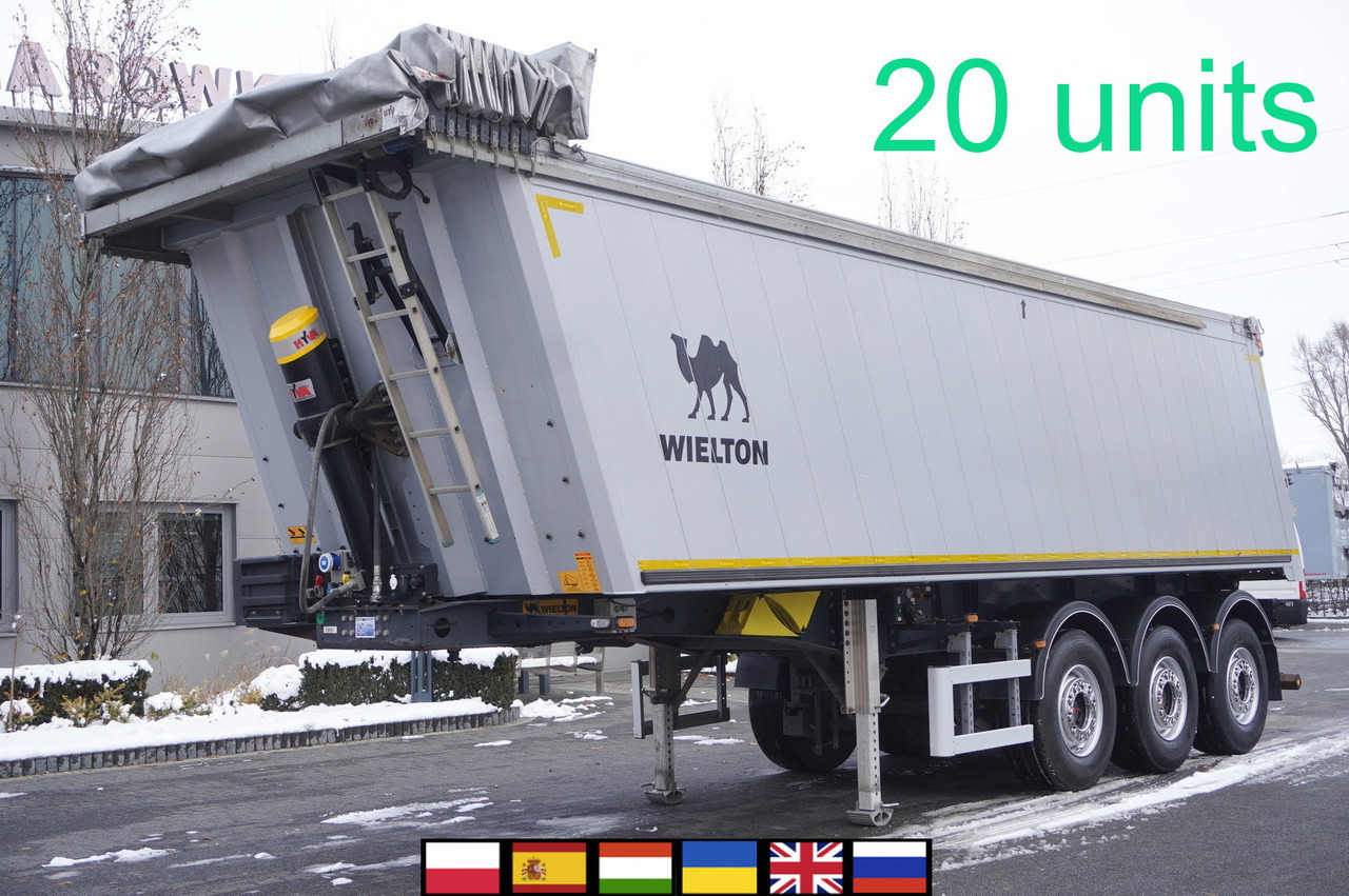 WIELTON NW-3 / weight 6.2 t / capacity 38m3 / Electrically folded roof / Teflon / 20 units, 2022 - Naczepa wywrotka: zdjęcie 1 WIELTON NW-3 / weight 6.2 t / capacity 38m3 / Electrically folded roof / Teflon / 20 units, 2022 - Naczepa wywrotka: zdjęcie 1