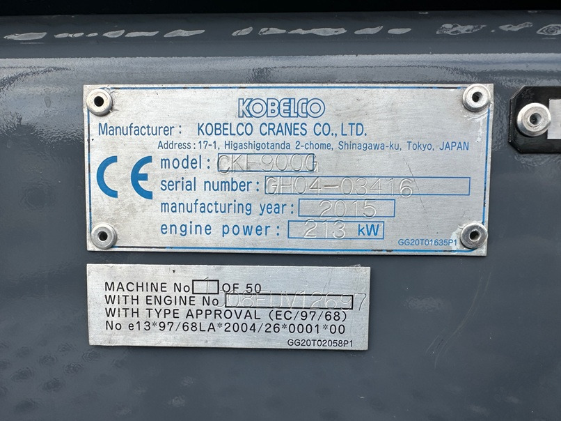 KOBELCO CKE900G-2 - 100 Ton Crawler Crane - Excellent Condition - Dźwig gąsienicowy: zdjęcie 5 KOBELCO CKE900G-2 - 100 Ton Crawler Crane - Excellent Condition - Dźwig gąsienicowy: zdjęcie 5