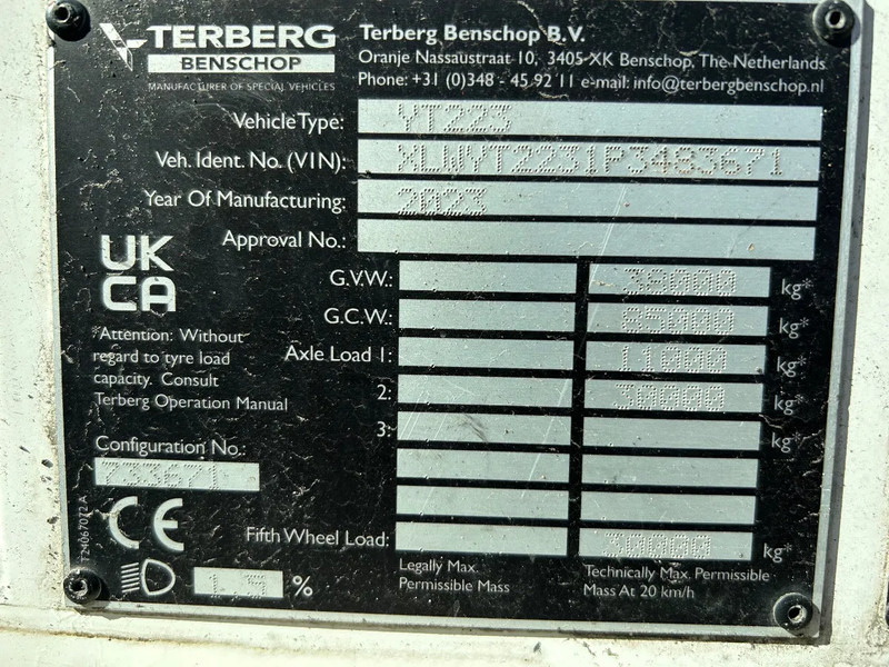Wózek terminalowy Terberg YT 223 | LOW HOURS | AIRCO | MEGA LOW LOADER |: zdjęcie 16