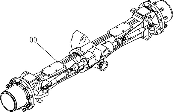 Hitachi 4477075 - Przedni most do Maszyn budowlanych: zdjęcie 1 Hitachi 4477075 - Przedni most do Maszyn budowlanych: zdjęcie 1
