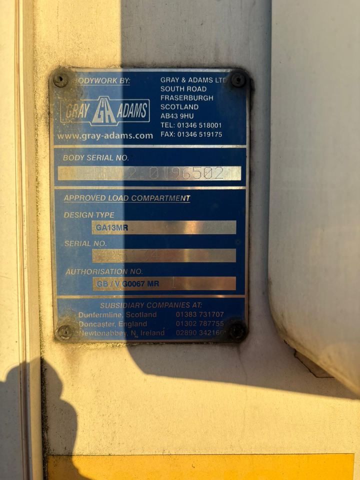 Gray and Adams 2012 SLXE 400 – CBT225ER - Naczepa chłodnia: zdjęcie 1 Gray and Adams 2012 SLXE 400 – CBT225ER - Naczepa chłodnia: zdjęcie 1