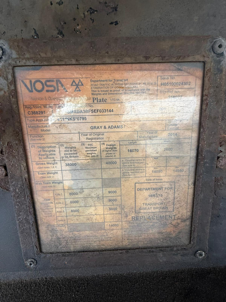 Gray and Adams 2014 SLXe 300 – 3026 - Naczepa chłodnia: zdjęcie 4 Gray and Adams 2014 SLXe 300 – 3026 - Naczepa chłodnia: zdjęcie 4