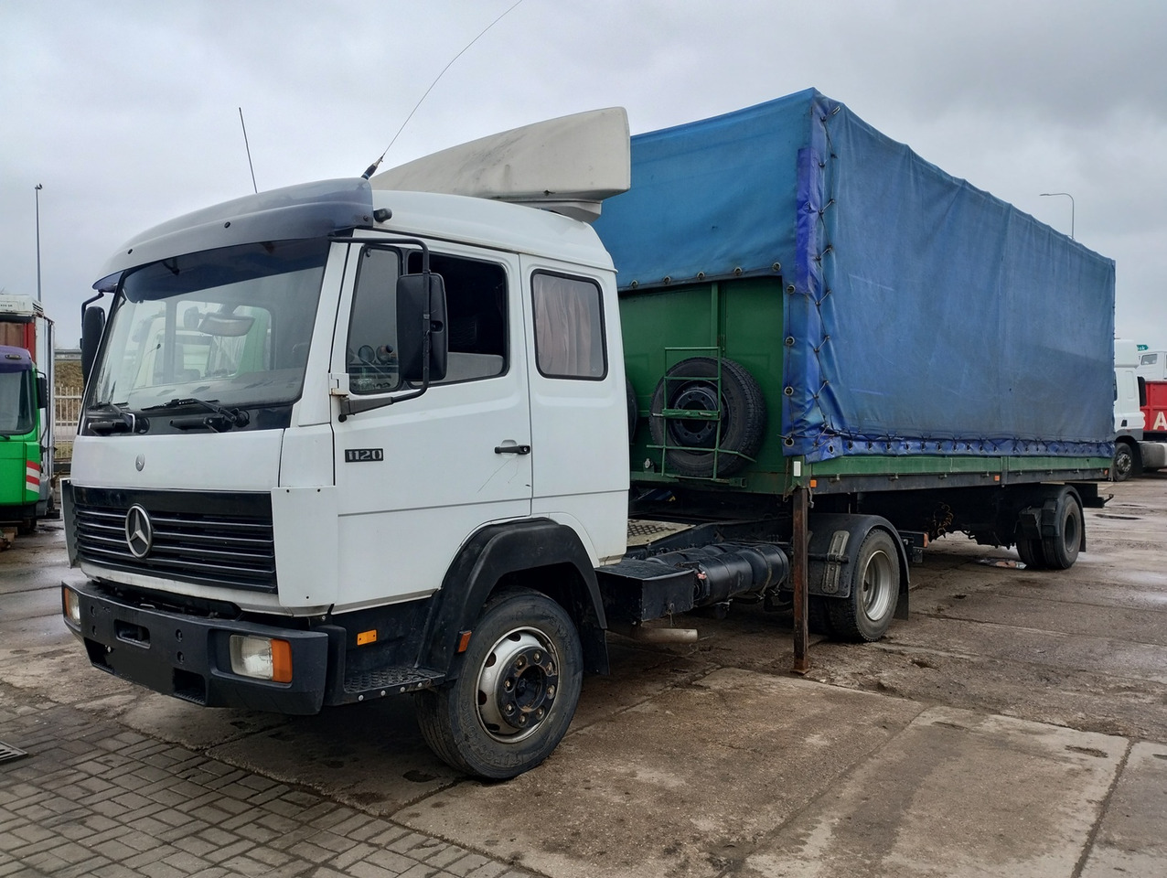 MERCEDES BENZ 1120 S + NACZEPA 1-OSIOWA TRAILER - Ciągnik siodłowy: zdjęcie 1 MERCEDES BENZ 1120 S + NACZEPA 1-OSIOWA TRAILER - Ciągnik siodłowy: zdjęcie 1