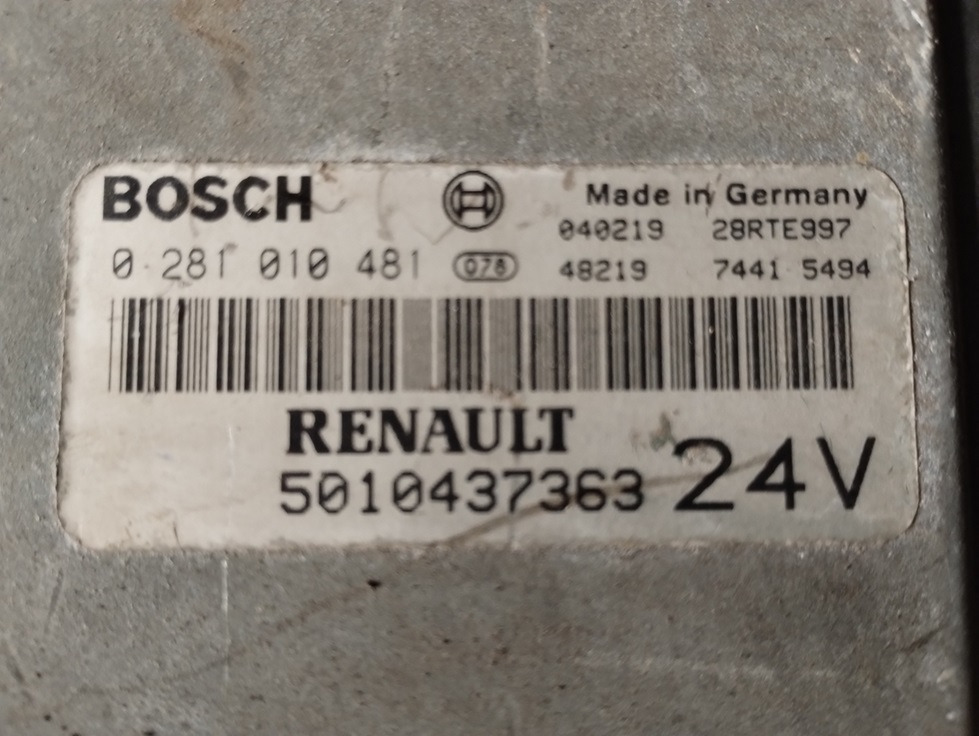 STEROWNIK SILNIKA RENAULT MAGNUM 440 MACK 0281010481 5010437363 - ECU: zdjęcie 2 STEROWNIK SILNIKA RENAULT MAGNUM 440 MACK 0281010481 5010437363 - ECU: zdjęcie 2