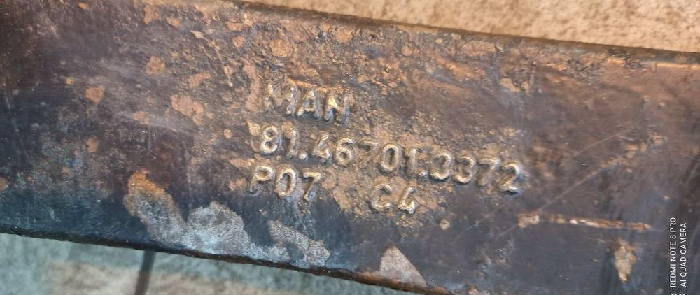 WĄS ZWROTNICY DOLNY PRAWY DRĄŻKA PRZOD NAPED MAN F90 F2000 TG TGA TGS TGX 4X4 6X6 8X6 8X8 CZĘŚCI - Przedni most: zdjęcie 4 WĄS ZWROTNICY DOLNY PRAWY DRĄŻKA PRZOD NAPED MAN F90 F2000 TG TGA TGS TGX 4X4 6X6 8X6 8X8 CZĘŚCI - Przedni most: zdjęcie 4