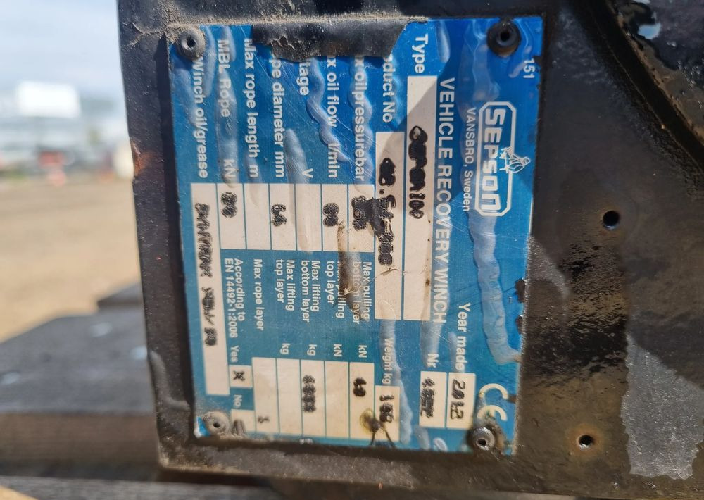 Wciągarka Sepson hydrauliczna - Części zamienne: zdjęcie 5 Wciągarka Sepson hydrauliczna - Części zamienne: zdjęcie 5