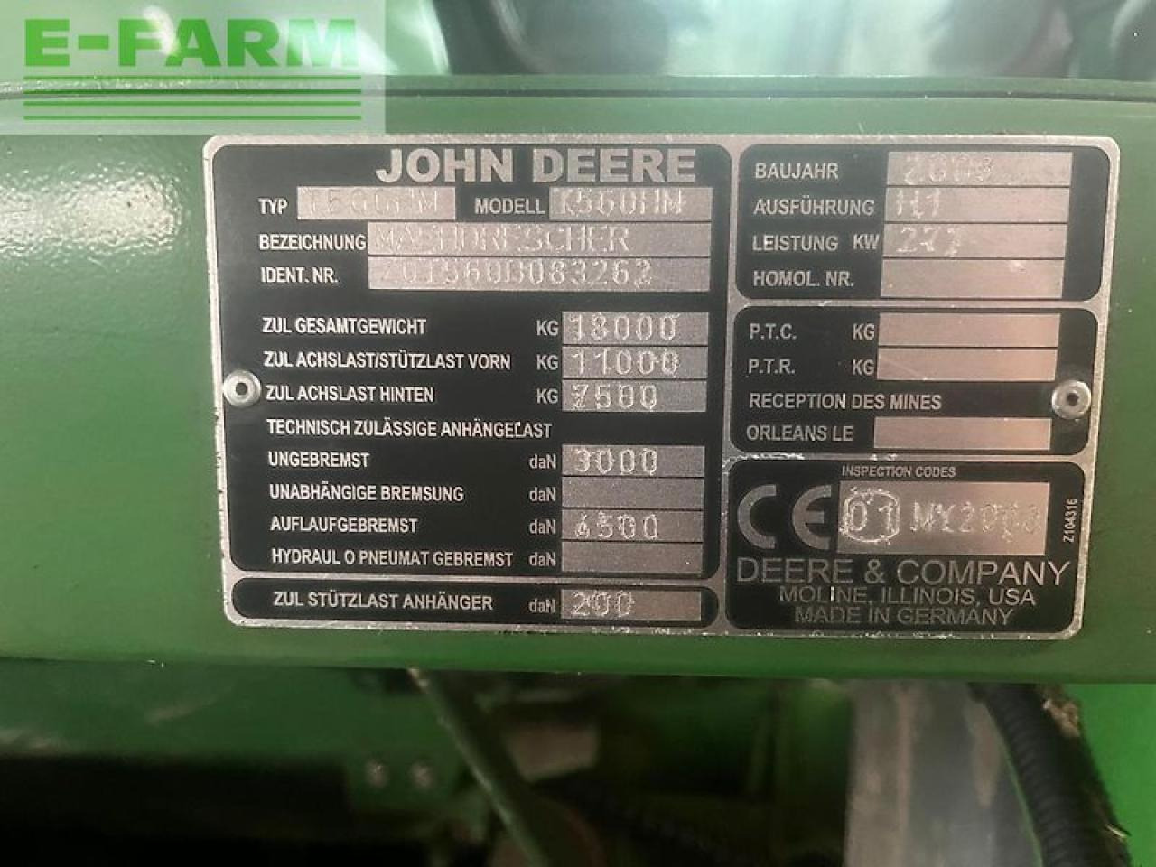 John Deere t560 hm - Kombajn zbożowy: zdjęcie 2 John Deere t560 hm - Kombajn zbożowy: zdjęcie 2