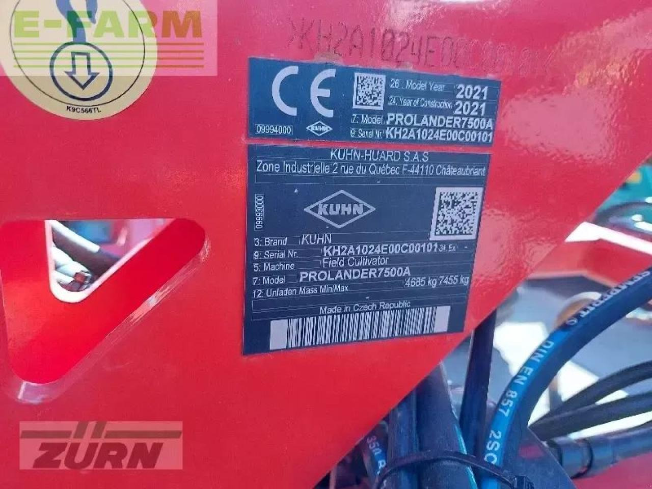Kuhn prolander 7500 mit upgrade der zusätzl. stützrad - Kultywator: zdjęcie 3 Kuhn prolander 7500 mit upgrade der zusätzl. stützrad - Kultywator: zdjęcie 3
