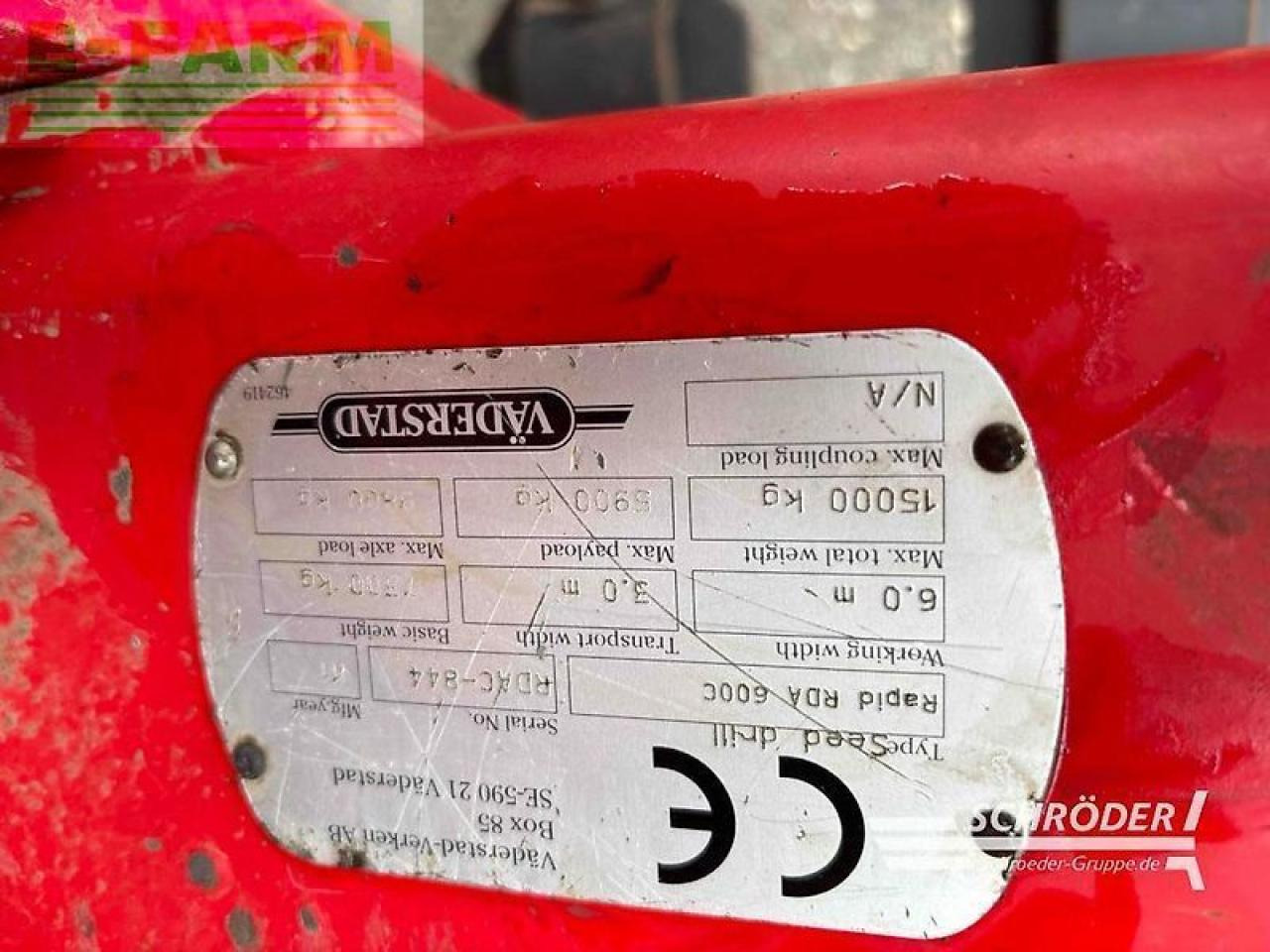 Siewnik Väderstad rapid a 600 c jumbo: zdjęcie 11 Siewnik Väderstad rapid a 600 c jumbo: zdjęcie 11