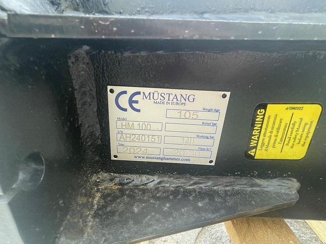 Mustang HM100 Hydraulikhammer - Młot hydrauliczny: zdjęcie 5 Mustang HM100 Hydraulikhammer - Młot hydrauliczny: zdjęcie 5