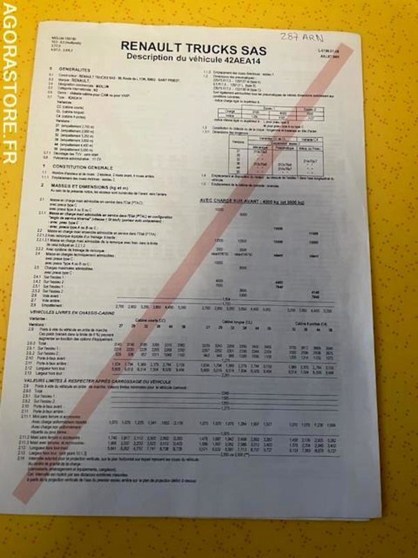 Samochód ciężarowy POID LOURD  RENAULT MIDLUM: zdjęcie 9