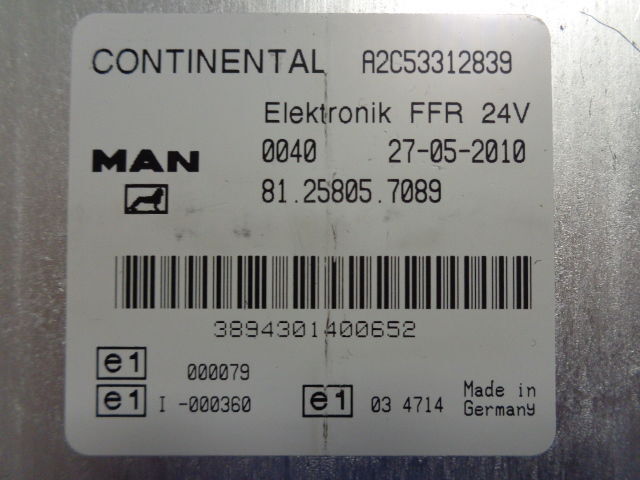 MAN elektronik FFR control unit - ECU do Samochodów ciężarowych: zdjęcie 2 MAN elektronik FFR control unit - ECU do Samochodów ciężarowych: zdjęcie 2