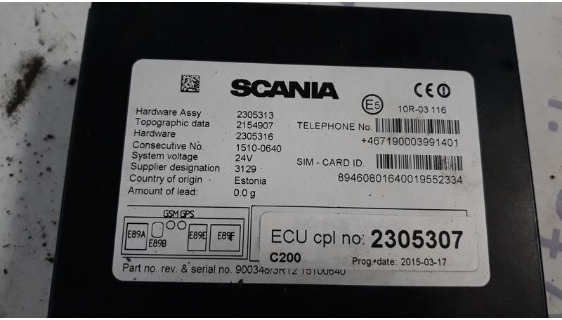 Scania RTC control unit - ECU do Samochodów ciężarowych: zdjęcie 5 Scania RTC control unit - ECU do Samochodów ciężarowych: zdjęcie 5