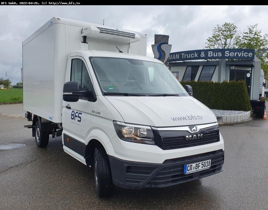MAN TGE 3.140 4x2 F SB Kühlkoffer, FD mit LBW, Therm - Samochód dostawczy chłodnia: zdjęcie 1 MAN TGE 3.140 4x2 F SB Kühlkoffer, FD mit LBW, Therm - Samochód dostawczy chłodnia: zdjęcie 1