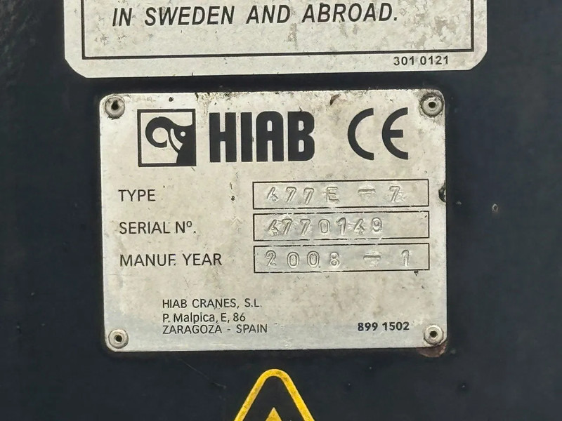 Samochod ciężarowy z HDS DAF CF 85.460 8X2 HIAB 477E-7 + JIB 75X + REMOTE CONTROL: zdjęcie 15 Samochod ciężarowy z HDS DAF CF 85.460 8X2 HIAB 477E-7 + JIB 75X + REMOTE CONTROL: zdjęcie 15