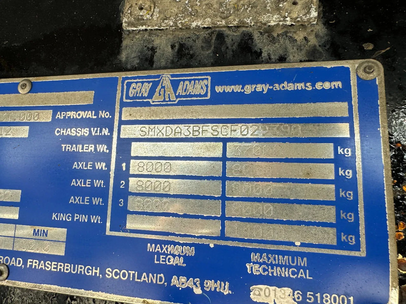 Naczepa chłodnia Gray and Adams 6X THERMO KING SLX 200 -13,4X2,5X2,6 METER - BPW DRUM BRAKES: zdjęcie 10