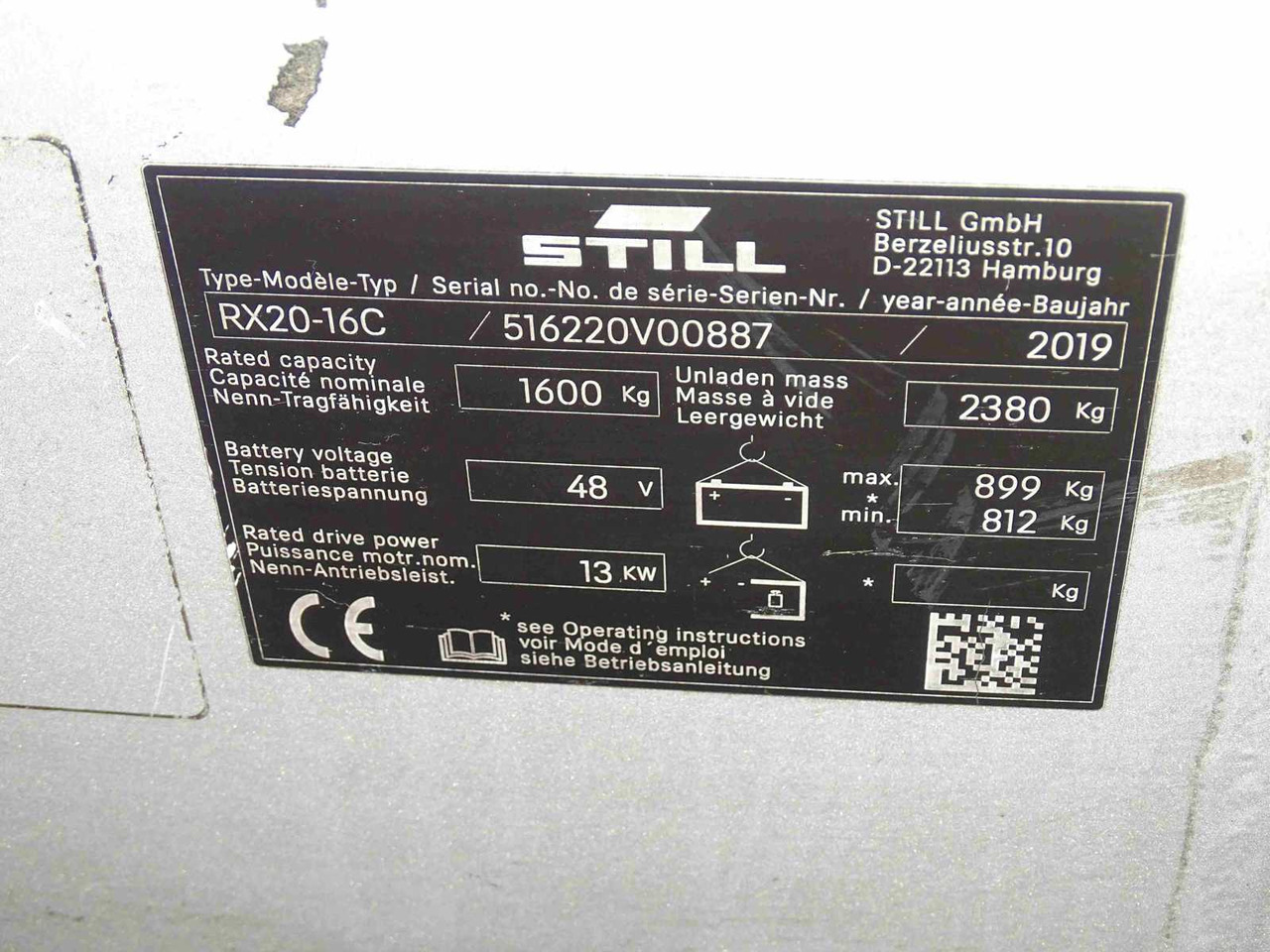 STILL RX20-16C FORKLIFT - Wózek widłowy: zdjęcie 5 STILL RX20-16C FORKLIFT - Wózek widłowy: zdjęcie 5