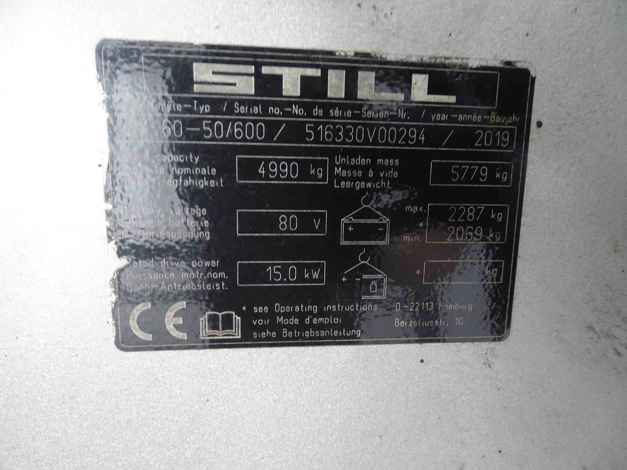 STILL RX60-50/600 FORKLIFT - Wózek widłowy: zdjęcie 5 STILL RX60-50/600 FORKLIFT - Wózek widłowy: zdjęcie 5