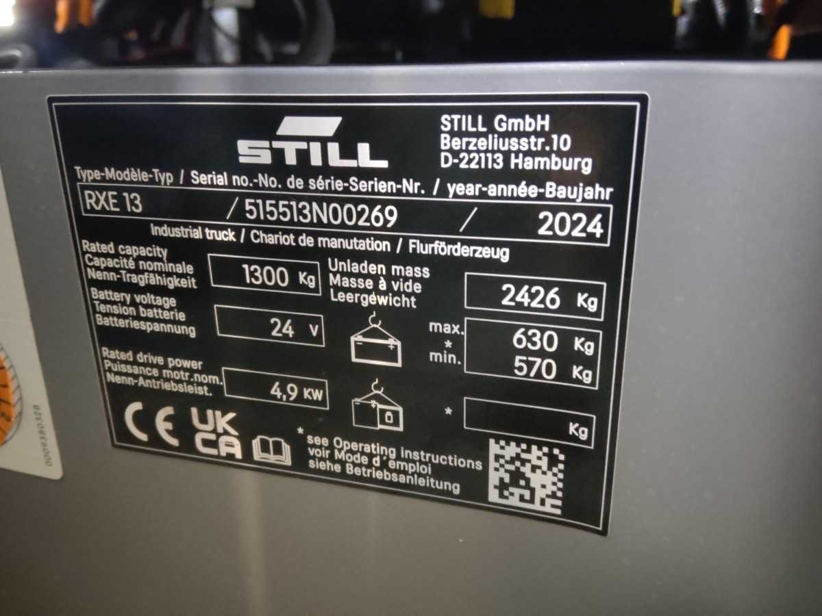 Wózek widłowy STILL RXE13 FORKLIFT: zdjęcie 6 Wózek widłowy STILL RXE13 FORKLIFT: zdjęcie 6